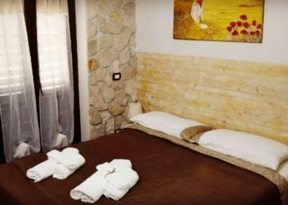 letto matrimoniale stanza country chic